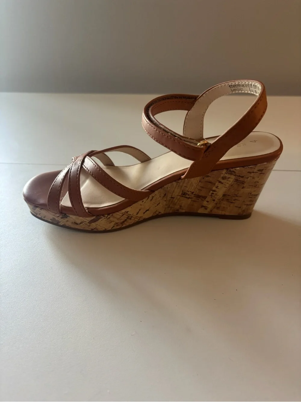 Big Girl Wedge Sandals in Tan